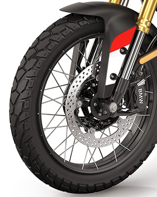 Llantas de radios cruzados de la BMW F 450 GS