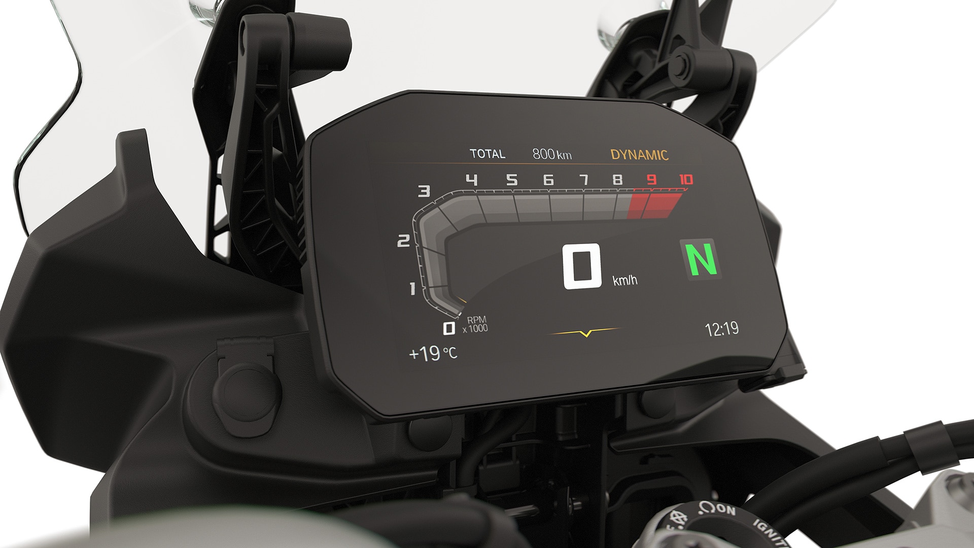Pantalla TFT con conectividad de la BMW F 800 GS