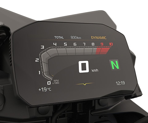 Pantalla TFT con conectividad de la BMW F 800 GS