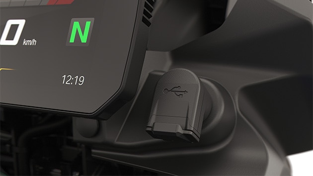El puerto USB de la F 800 GS