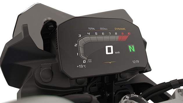 Pantalla TFT con conectividad de la BMW F 800 GS