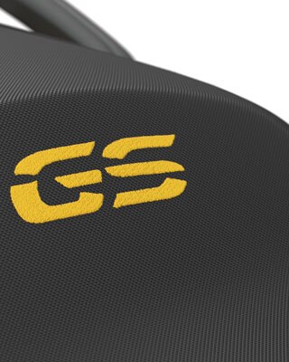 Asiento en negro y amarillo