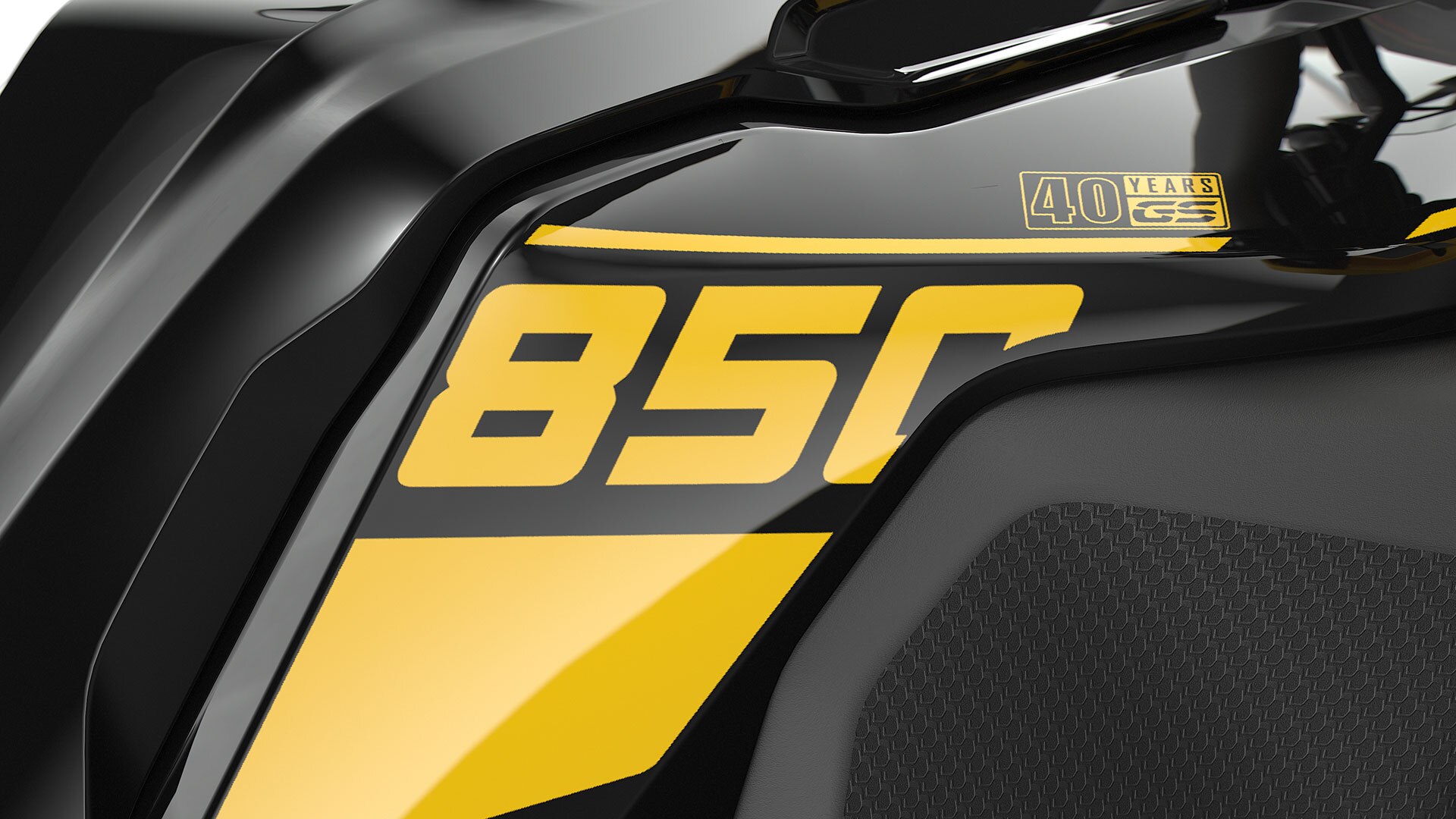 Logotipo 40 años GS en amarillo