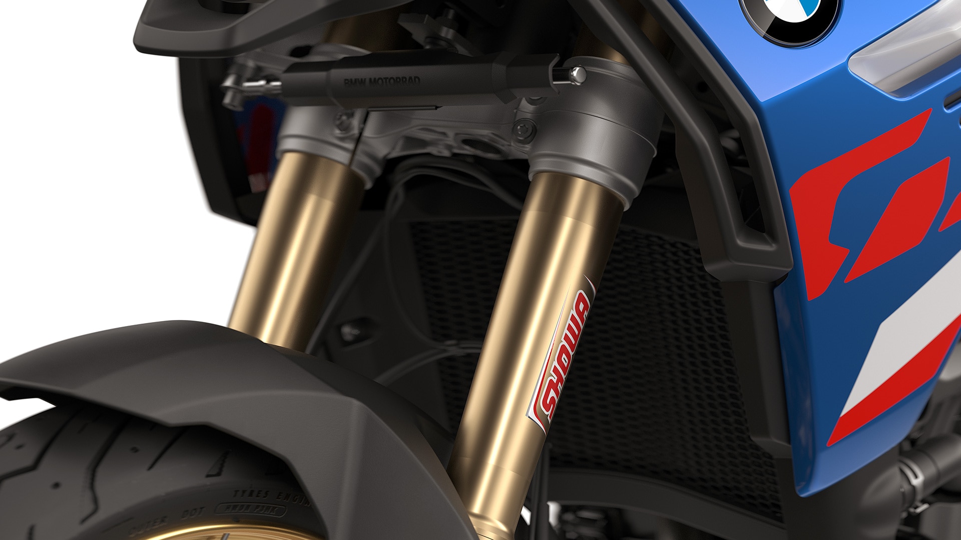 La F 900 GS de BMW Motorrad con paquete Enduro Pro y suspensión deportiva.