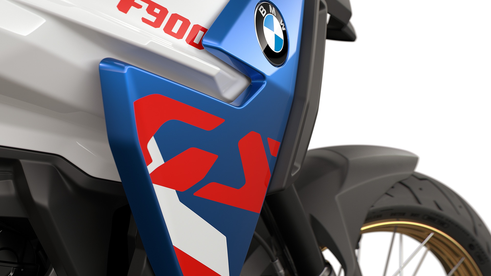 El característico logotipo GS en la F 900 GS de BMW Motorrad