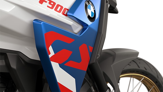 El característico logotipo GS en la F 900 GS de BMW Motorrad