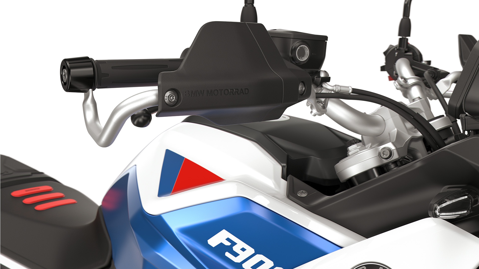 Guardamanos enduro con brazo metálico para la F 900 GS en la versión GS Trophy