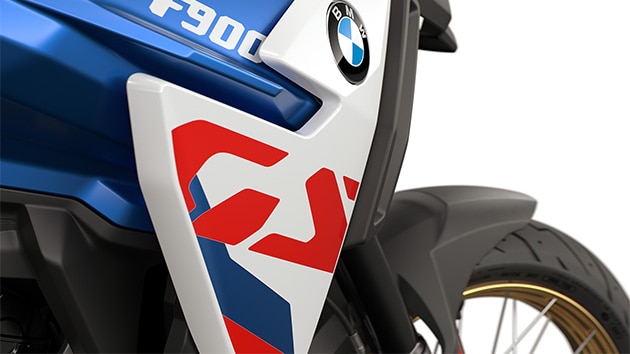 El característico logotipo GS en la F 900 GS de BMW Motorrad