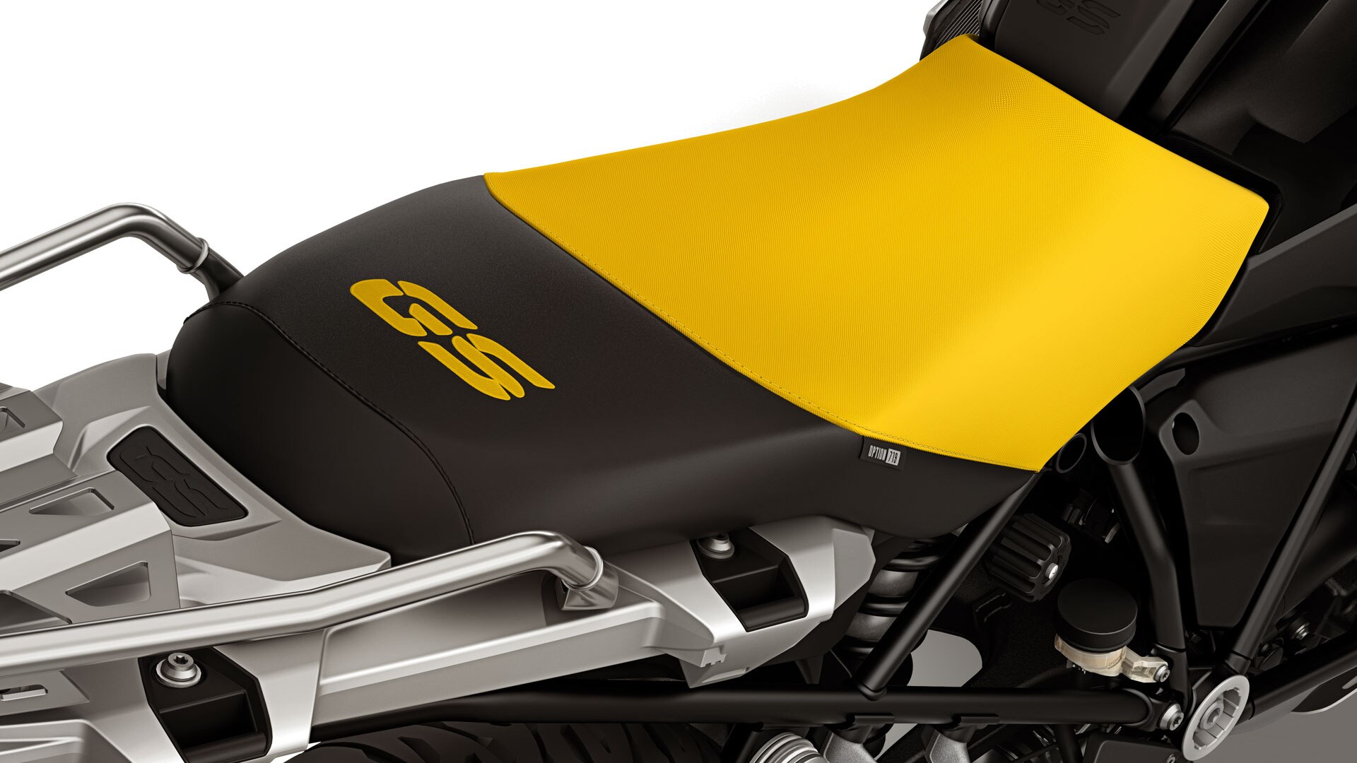 Asiento en negro y amarillo