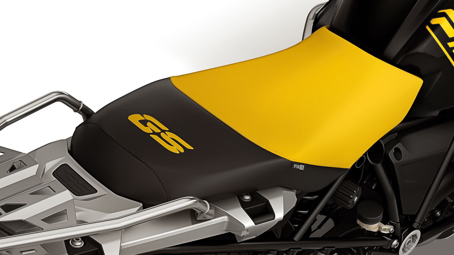 Asiento en negro y amarillo