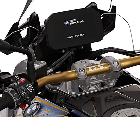 El manillar dorado de la BMW R 1300 GS Option 719 Biscaya