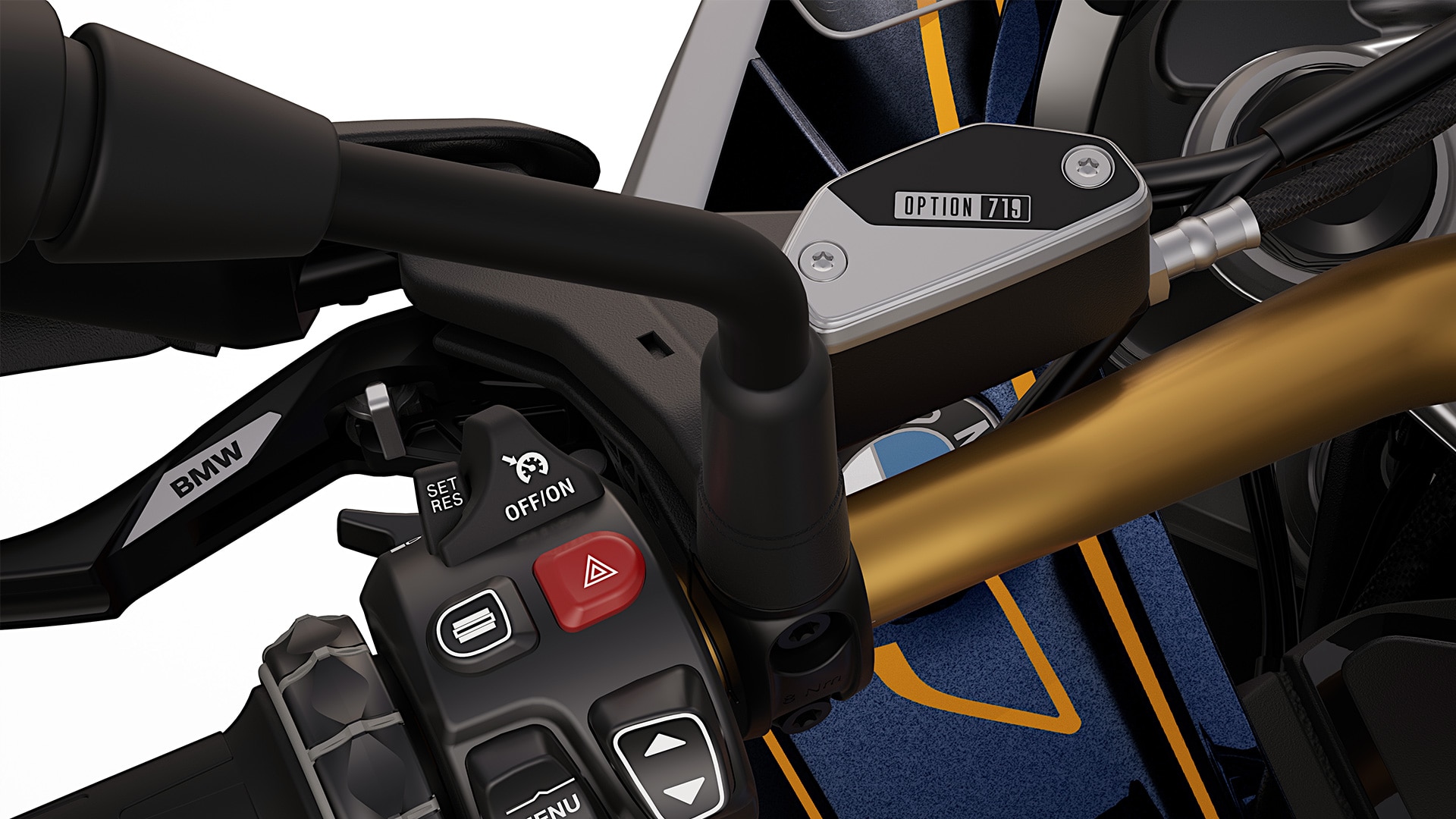 Las piezas fresadas Option 719 de la BMW R 1300 GS Biscaya