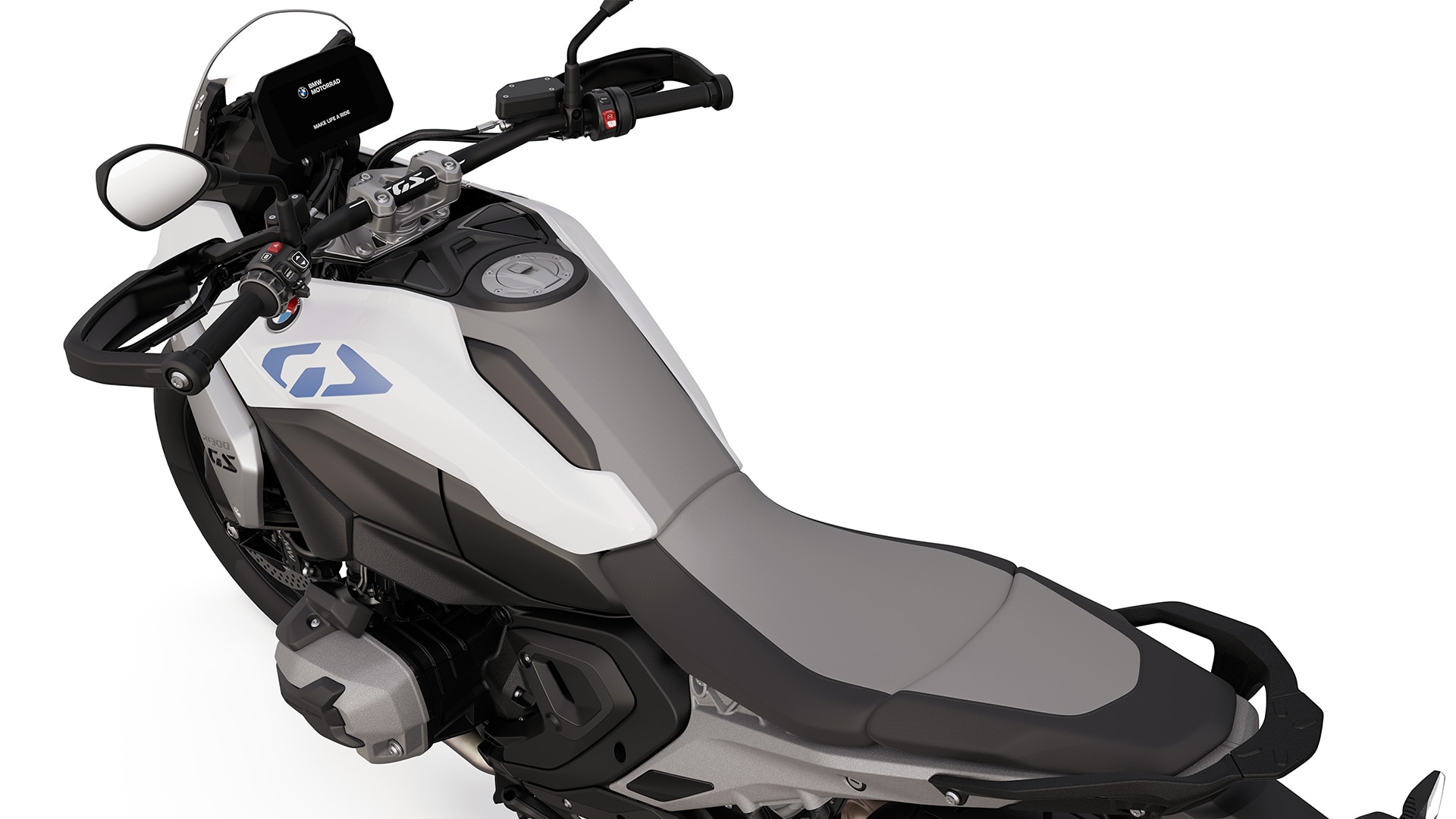 La línea continua del asiento del depósito de la R 1300 GS de BMW Motorrad