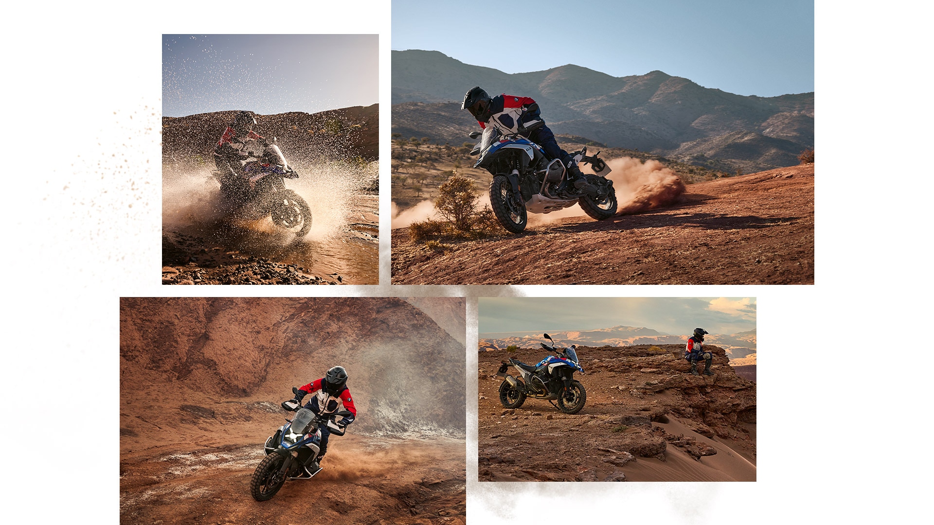 Collage de la R 1300 GS Trophy campo a través