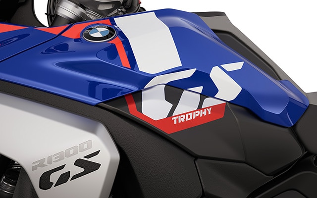 La inscripción «GS Trophy» de la R 1300 GS Trophy de BMW Motorrad