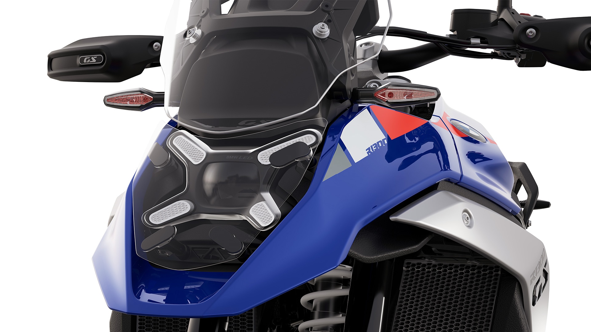 La parte frontal de la R 1300 GS Trophy de BMW Motorrad