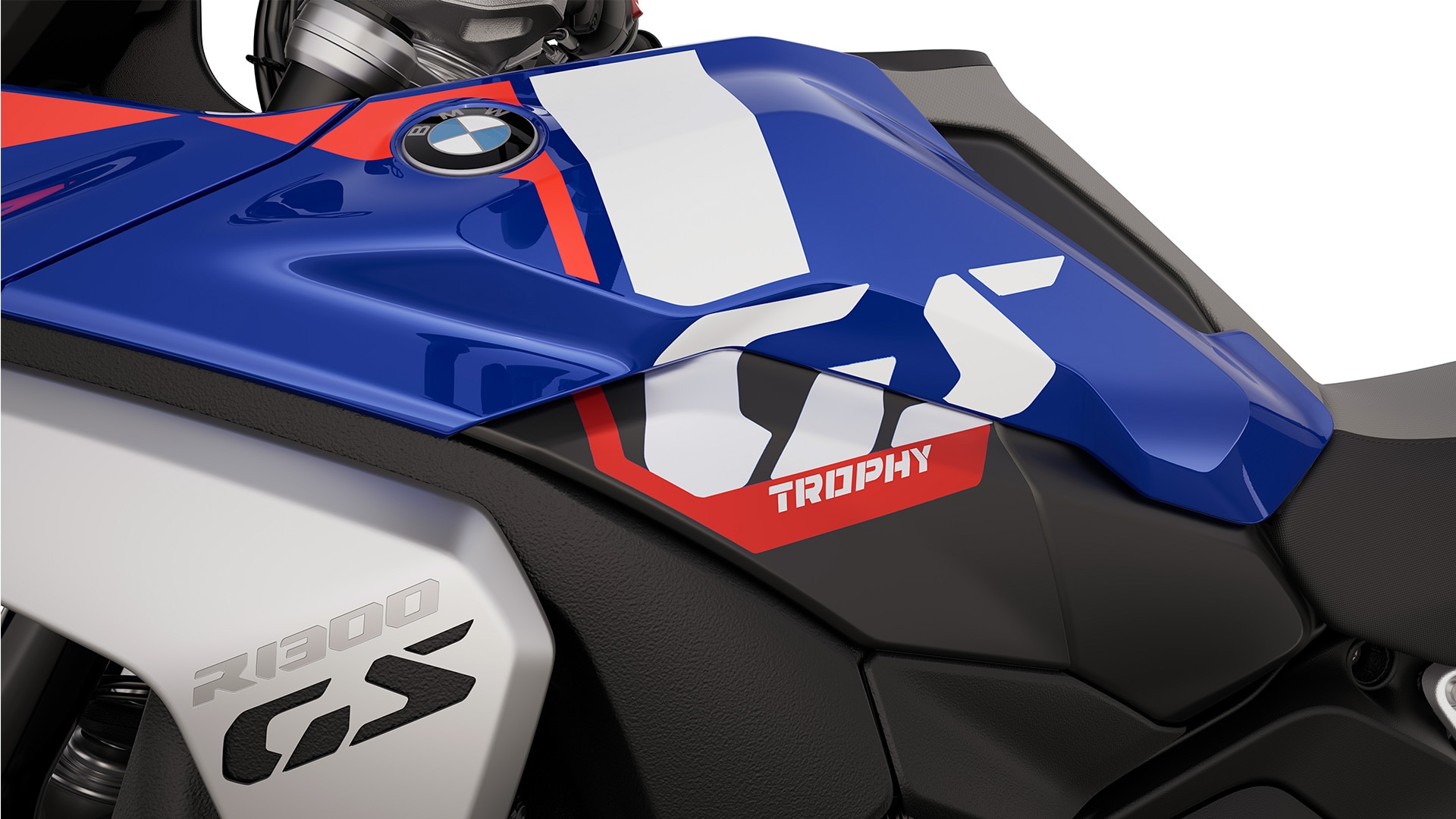 La inscripción «GS Trophy» de la R 1300 GS Trophy de BMW Motorrad