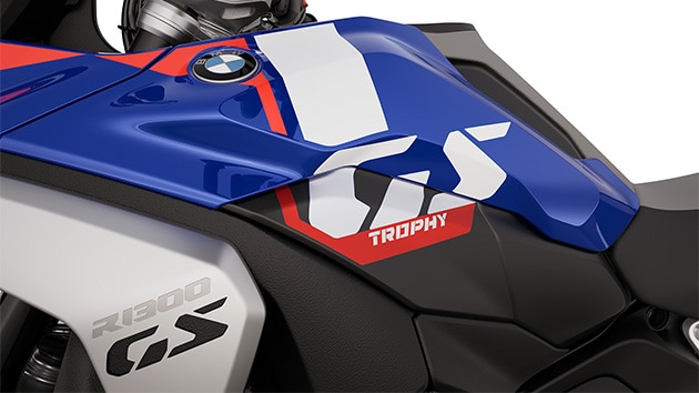 La inscripción «GS Trophy» de la R 1300 GS Trophy de BMW Motorrad