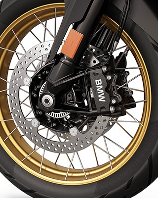 Ruedas de radios cruzados de la R 1300 GS Triple Black