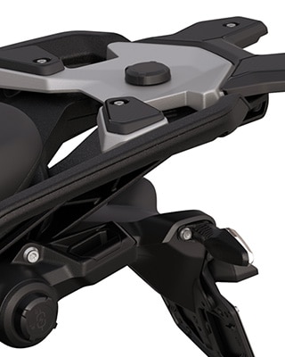 El sistema portaequipajes de la R 1300 GS Triple Black de BMW Motorrad