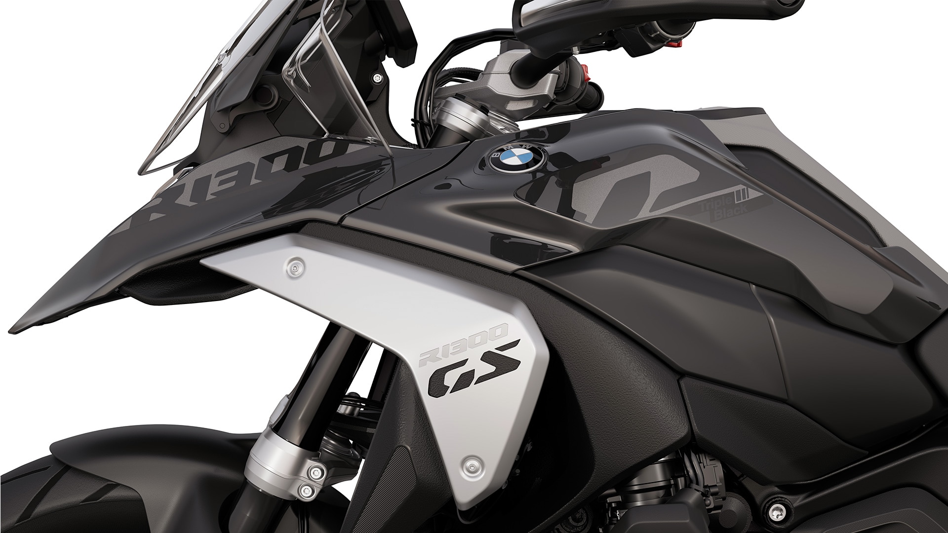 La inscripción «Triple Black» de la R 1300 GS de BMW Motorrad