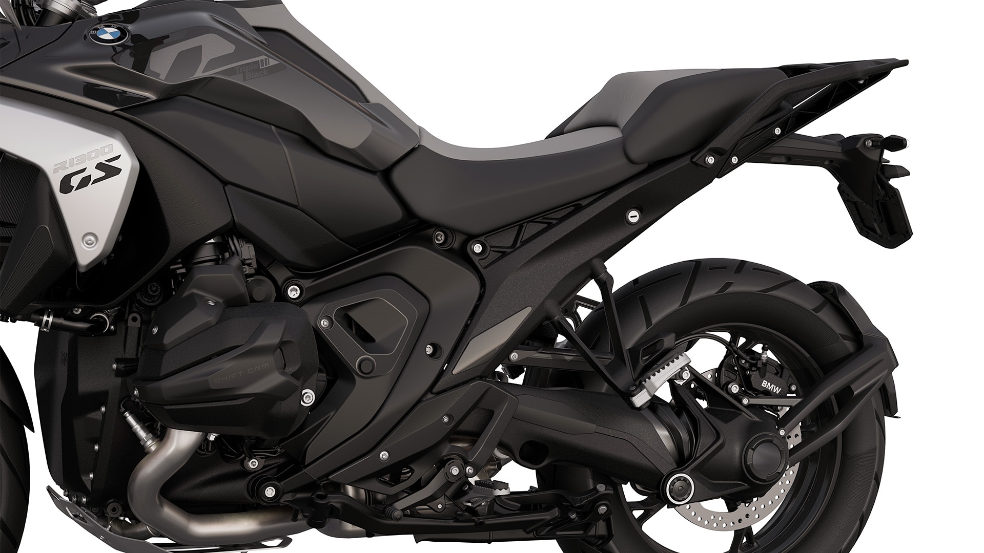 El bastidor negro de la R 1300 GS Triple Black de BMW Motorrad