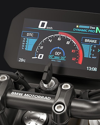 Modos de conducción Pro y pantalla TFT de 6,5" de la F 450 R de BMW Motorrad