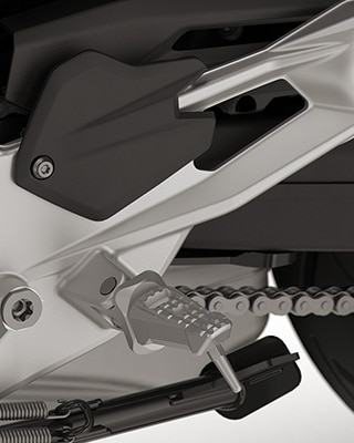 Los reposapiés de la F 900 R de BMW Motorrad