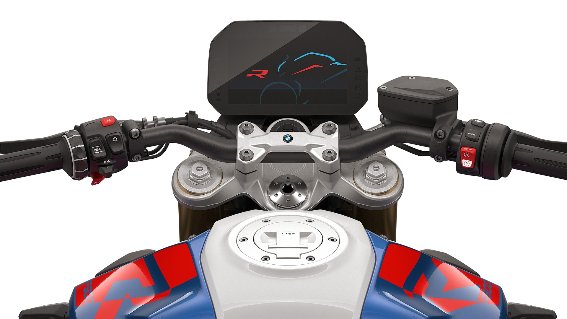 La horquilla telescópica invertida regulable de la F 900 R de BMW Motorrad