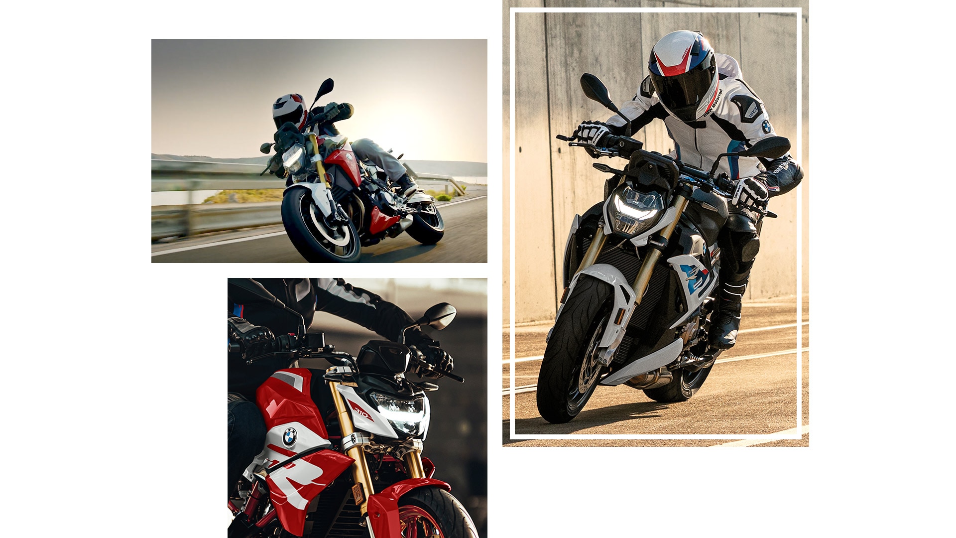 Collage de los modelos Roadster de BMW Motorrad.