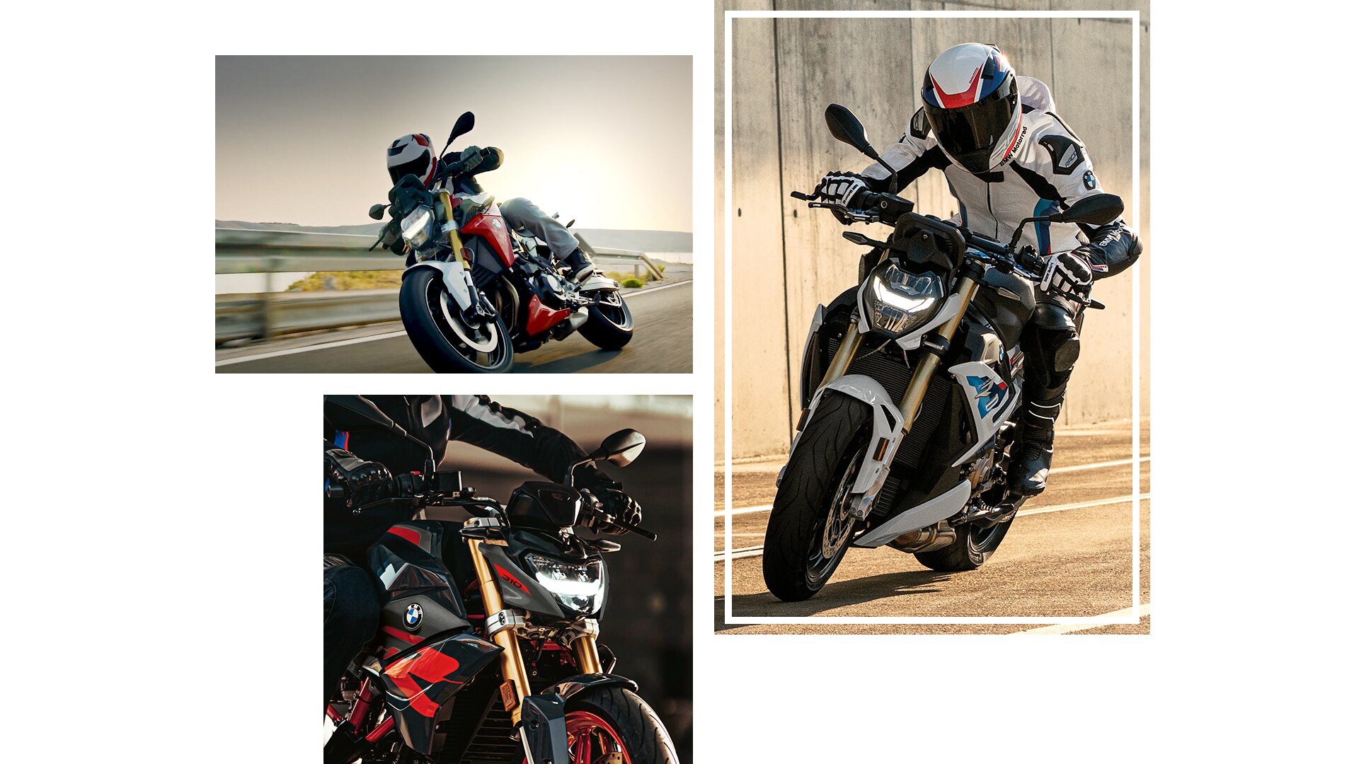 Collage de los modelos Roadster de BMW Motorrad.