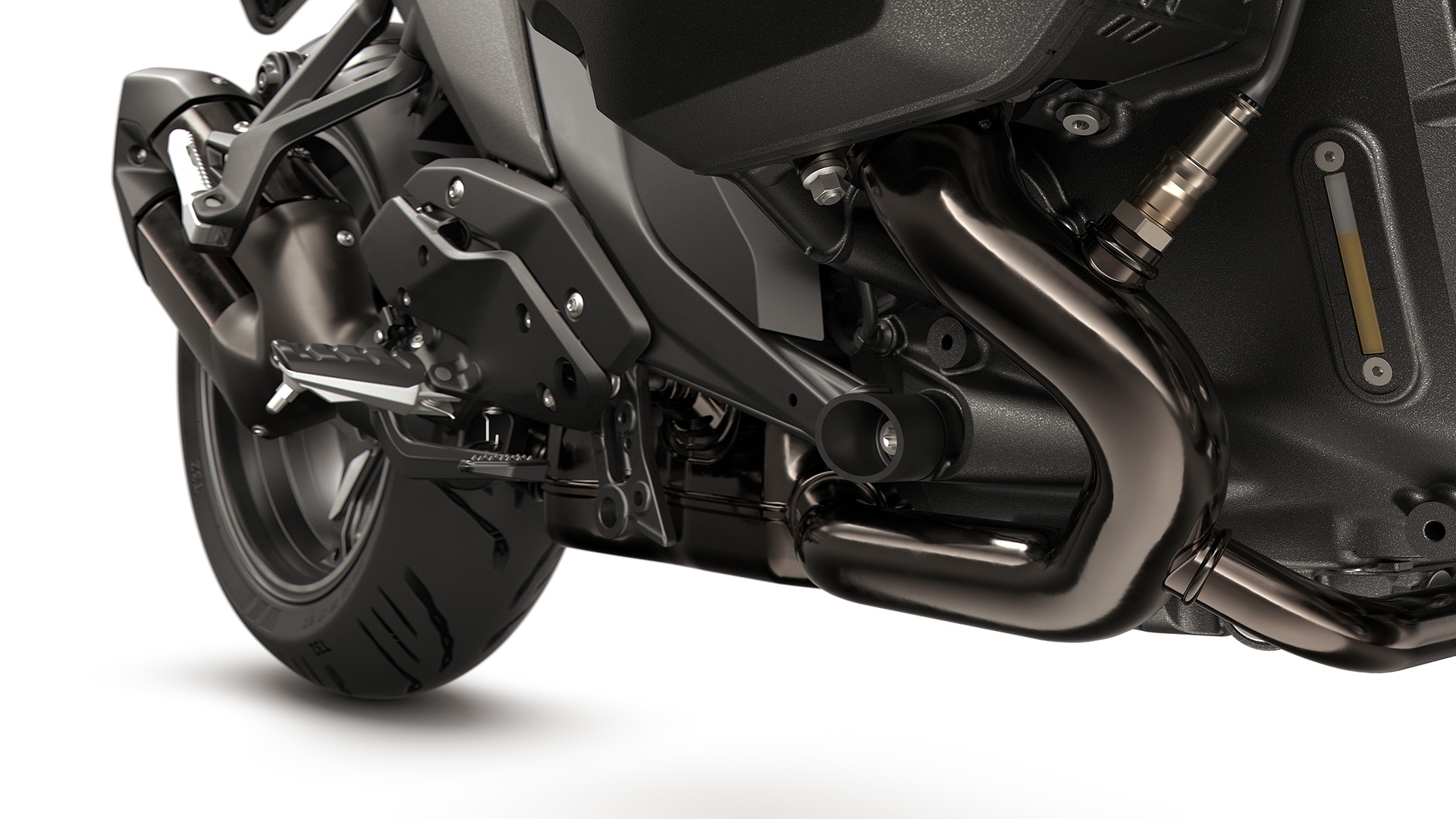 Sistema de escape en Dark Chrome de la R 1300 R de BMW Motorrad