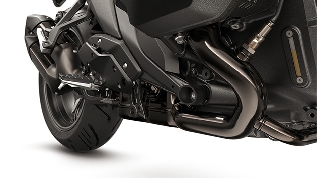 Sistema de escape en Dark Chrome de la R 1300 R de BMW Motorrad