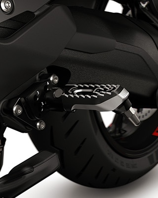 Las estriberas regulables de la R 1300 RS de BMW Motorrad