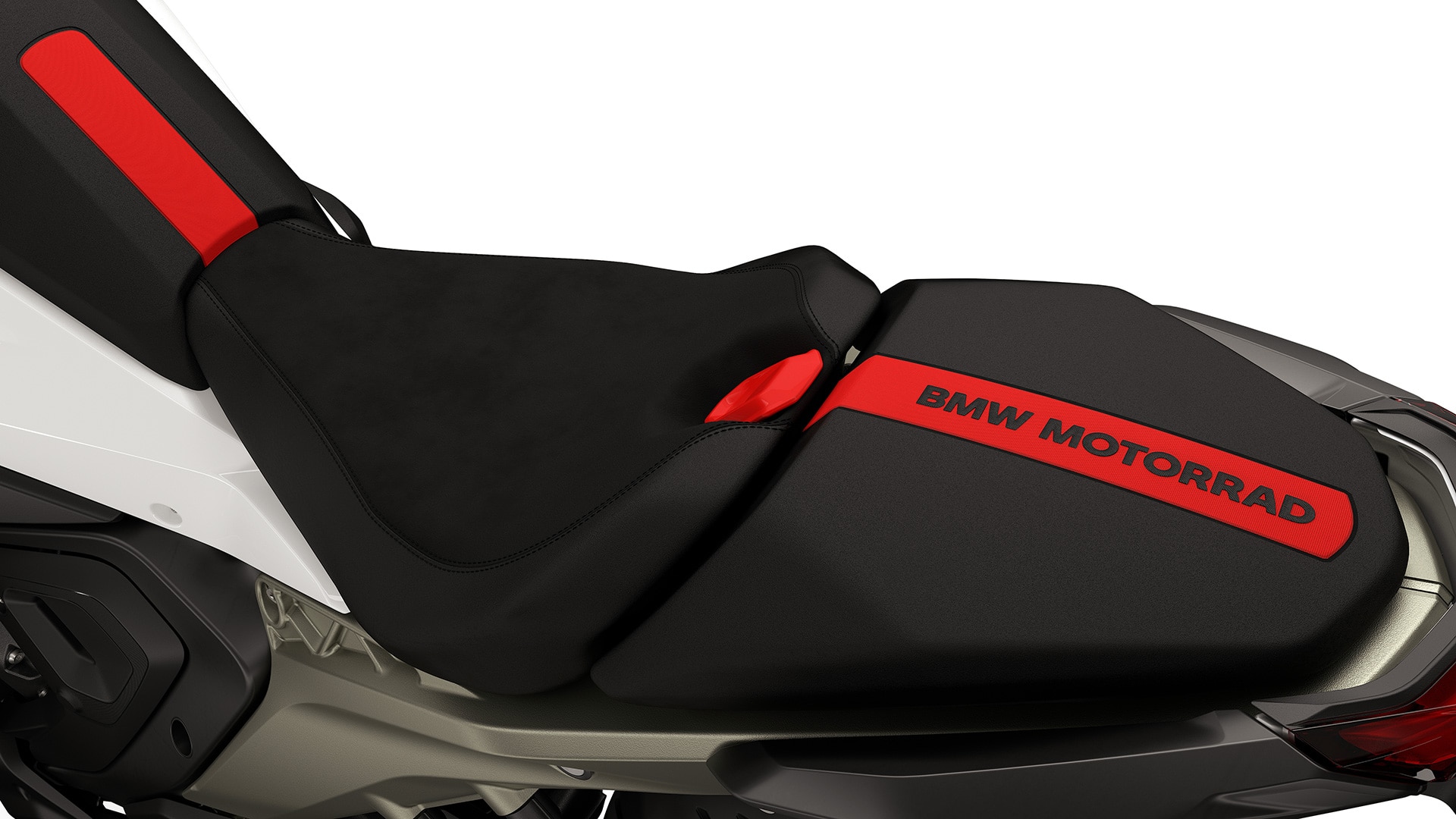 El inserto de asiento lacado de la R 1300 RS de BMW Motorrad
