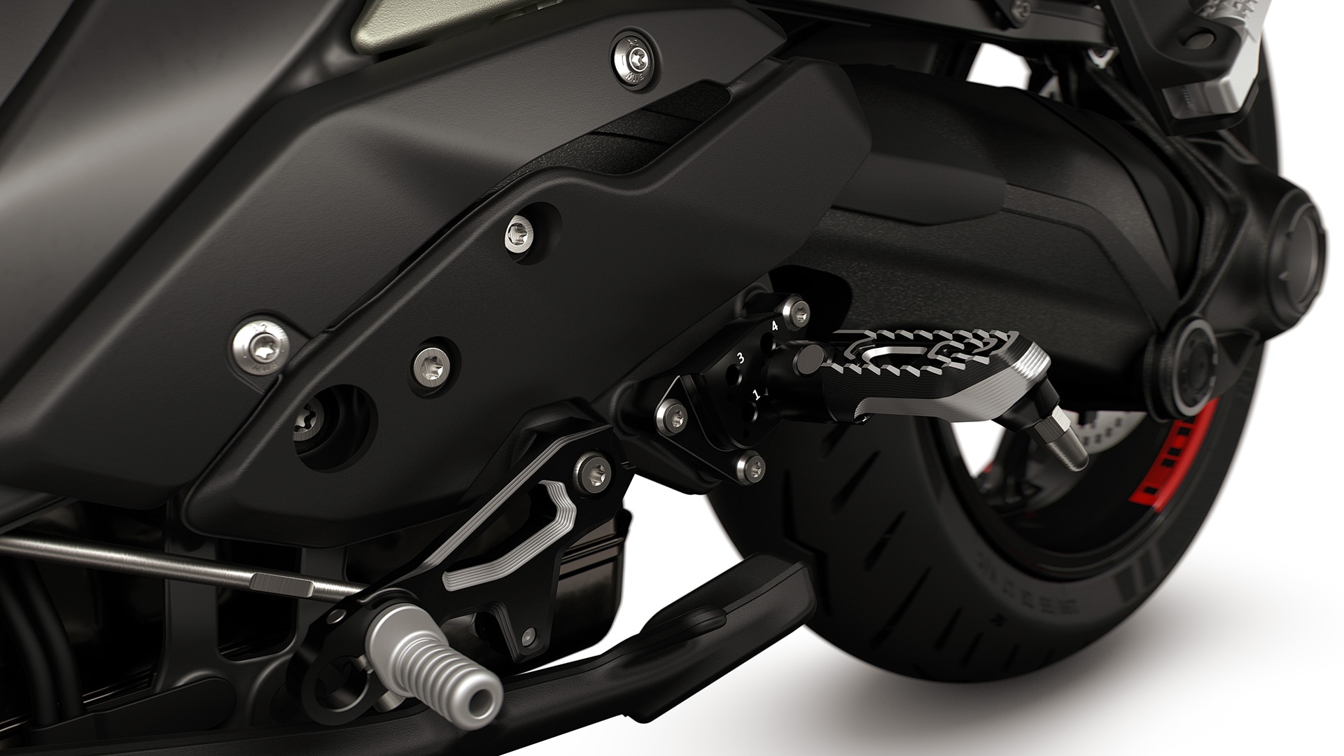 Las estriberas regulables de la R 1300 RS de BMW Motorrad