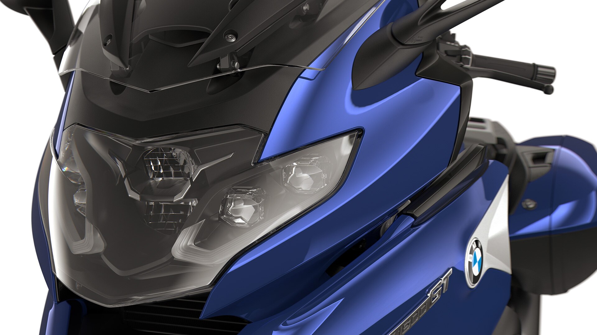 Enfoque en los faros LED.