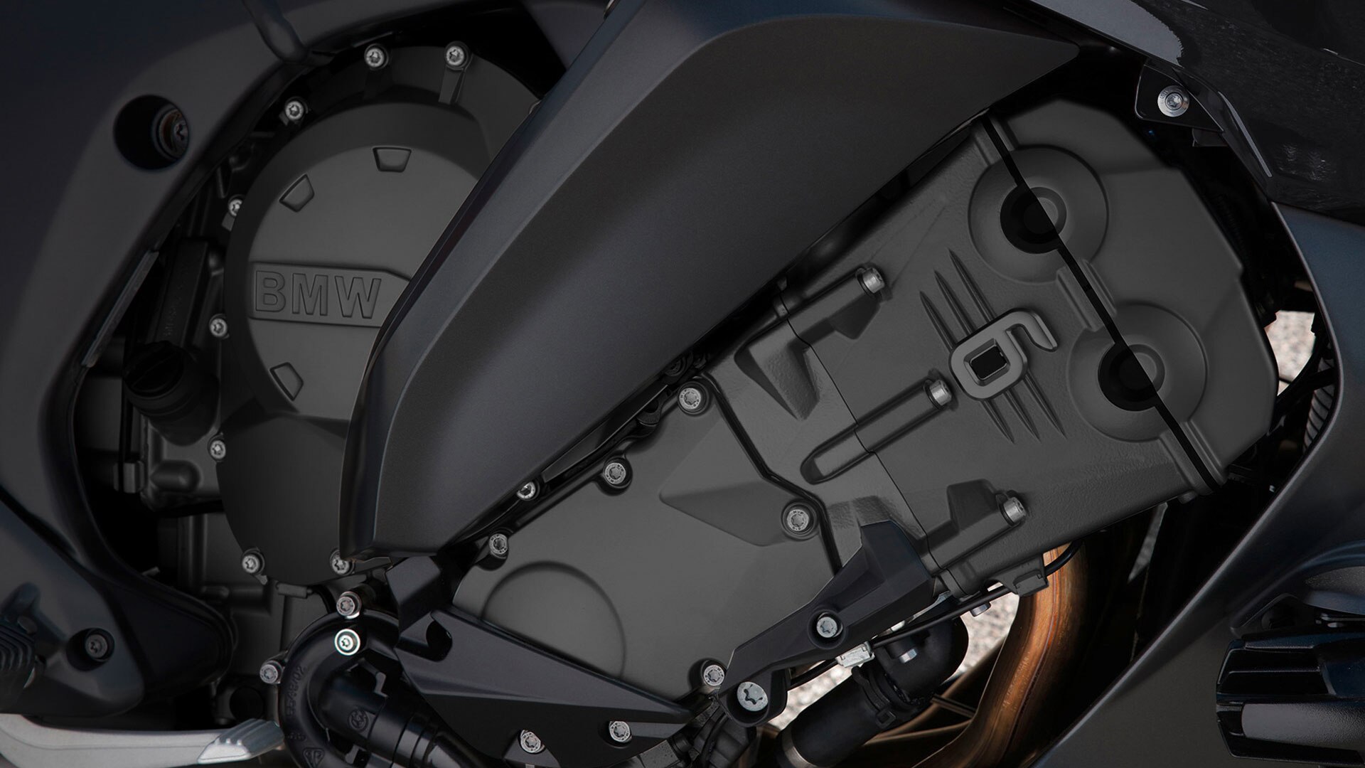 Motor de seis cilindros en línea de varios colores de la K 1600 GT
