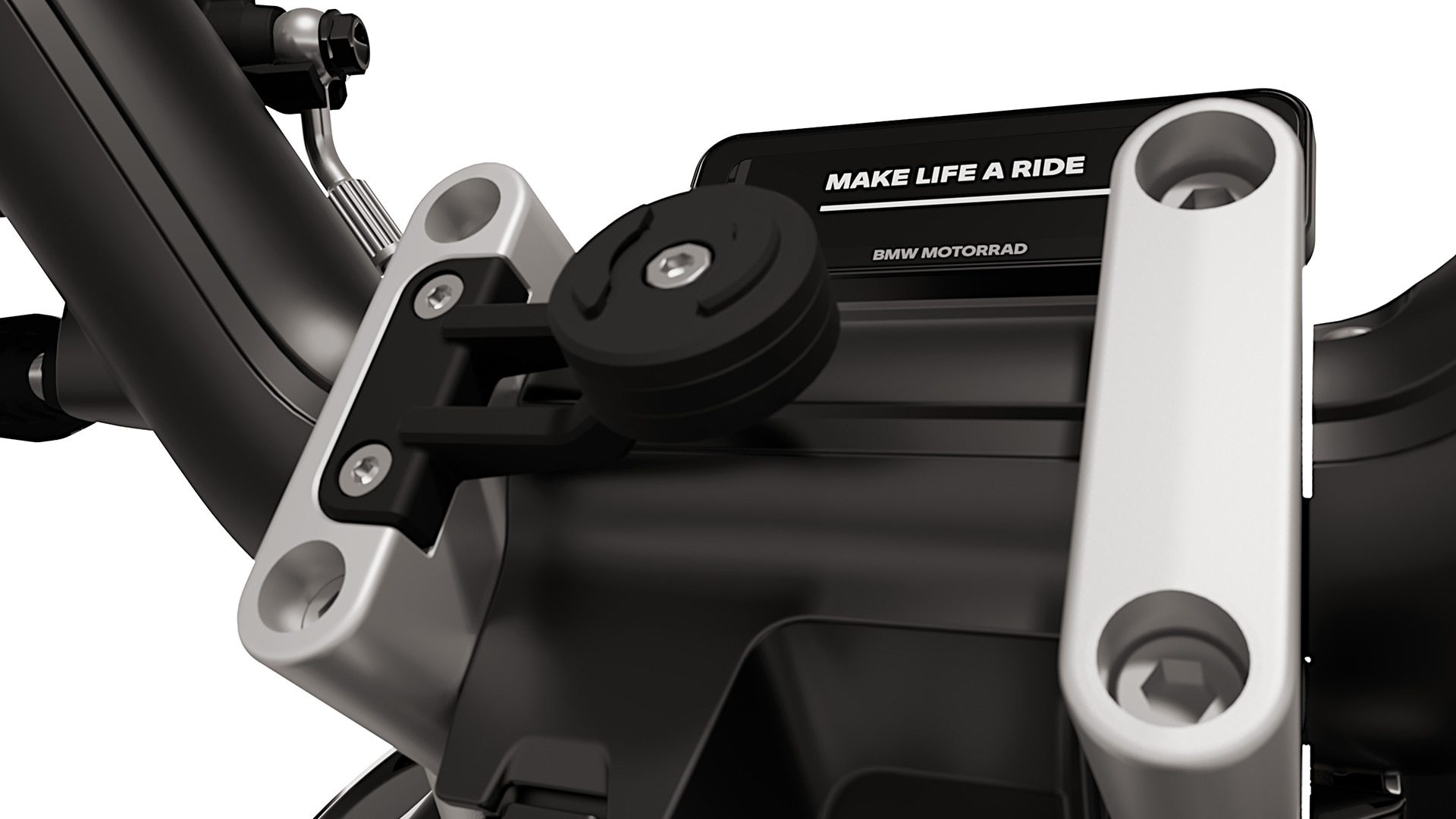 El soporte para smartphone de diseño superintegrado de la e-parkourer CE 02 de BMW Motorrad