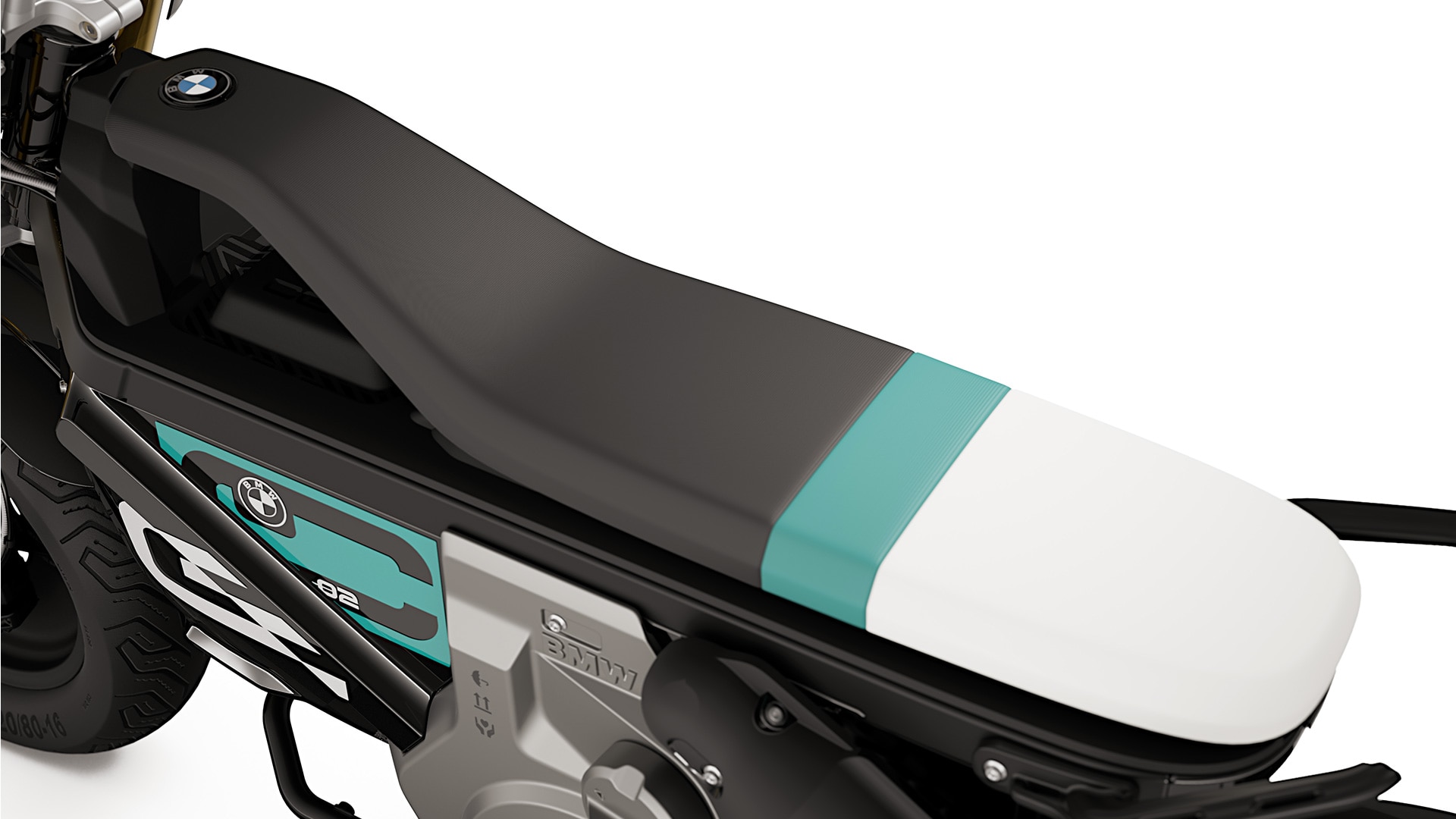 El asiento Highline de la e-parkourer CE 02 de BMW Motorrad
