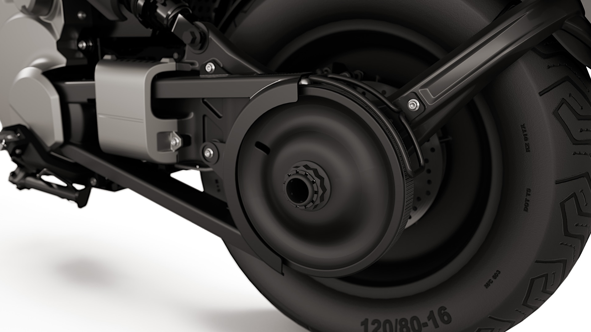 El basculante de la e-parkourer CE 02 de BMW Motorrad